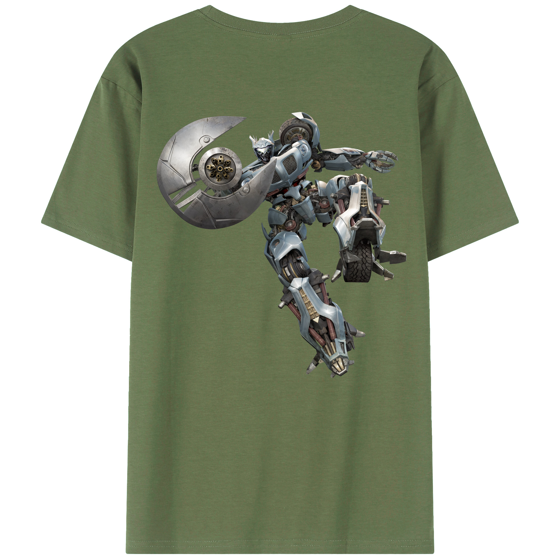 （画像用）  綿100％ メンズ半袖Tシャツ（バックプリント） 通気性